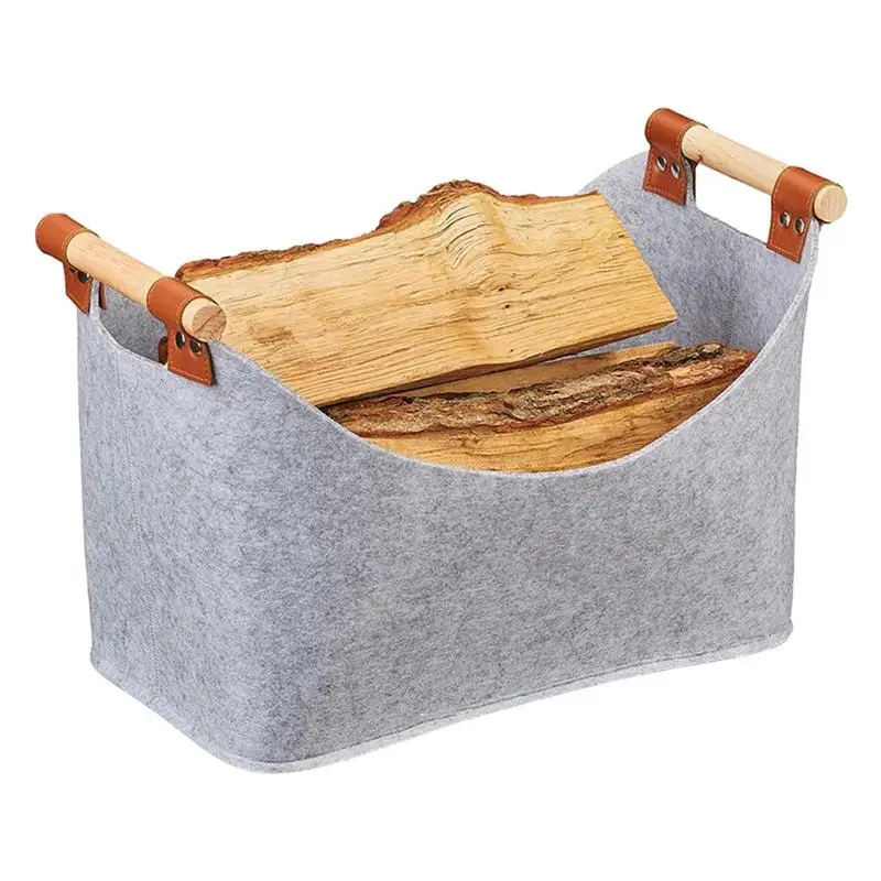 Wood Carrying Felt Bag Felt Wood Carrier Holders Portable Outdoor Thickened Toys Storage Basket With Reinforced Handle Felt
Wood Carrying Felt Bag Felt Wood Carrier Holders Portable Outdoor Thickened Toys Storage Basket With Reinforced Handle Felt