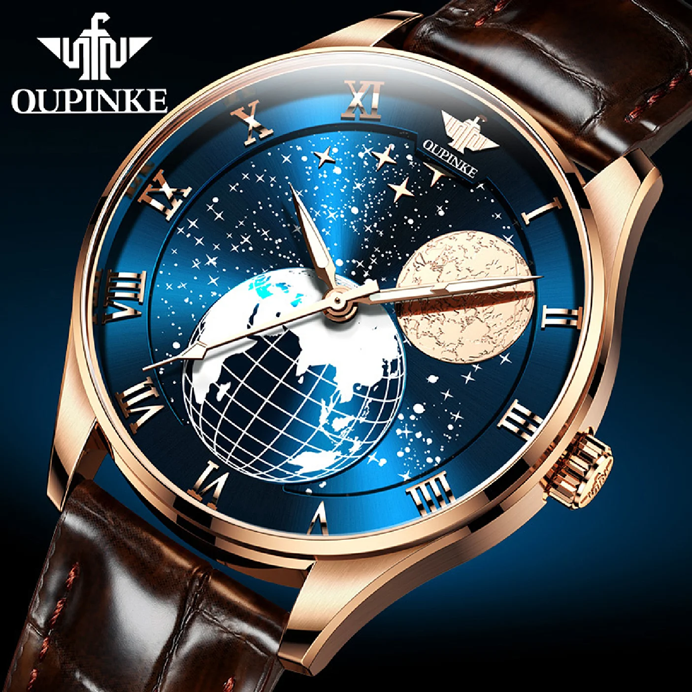 OUPINKE Top Brand Luxury Automatic Watch Men Mechanical Moon Phase Waterproof Leather Wristwatch Sapphire Watches reloj hombre
OUPINKE Top Brand Luxury Automatic Watch Men Mechanical Moon Phase Waterproof Leather Wristwatch Sapphire Watches reloj hombre