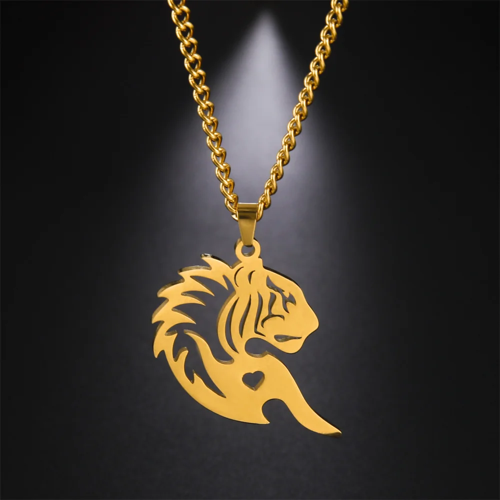 My Shape Stainless Steel Lion Necklaces for Men Punk Wolf Pendant Couples Bro Necklace Link Chain Fashion Jewelry Party Men Gift
My Shape Stainless Steel Lion Necklaces for Men Punk Wolf Pendant Couples Bro Necklace Link Chain Fashion Jewelry Party Men Gift