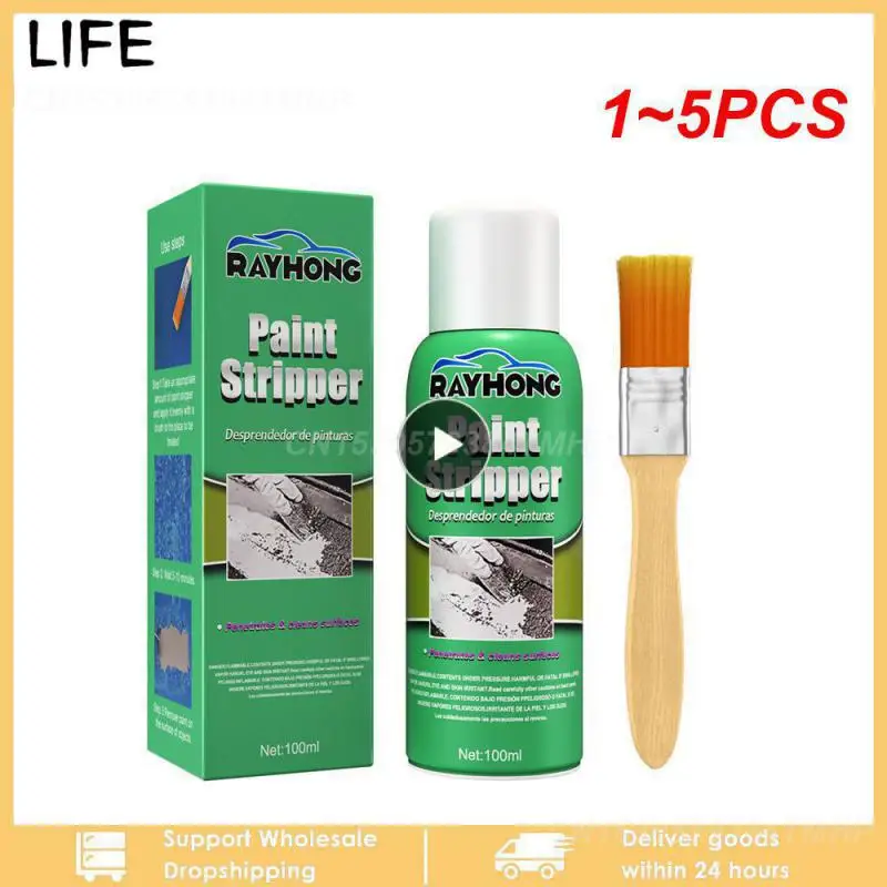 

1~5PCS 100ml Paint Remover Car Paint Stripper For Auto Marine Paint Wall Graffiti Correction Removal Quick Peeling Paint With