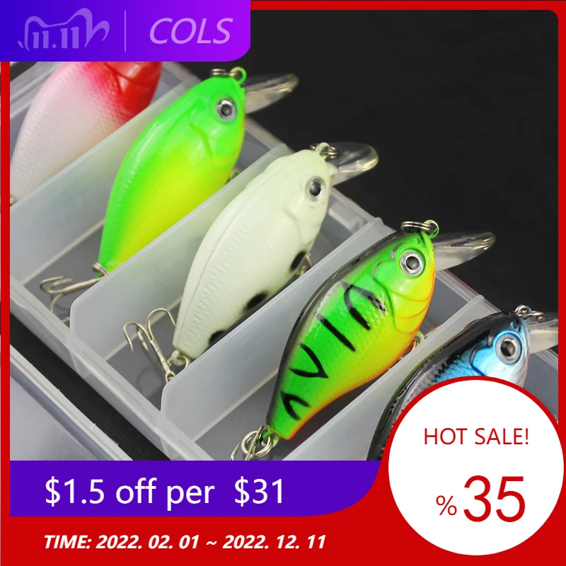 5pcs/box Fishing Lures Kinds Of Minnow Fish Bass Tackle Hooks Little Fat Fish Baits Crankbait Bright Colors Treble Hook Bait
5pcs/box Fishing Lures Kinds Of Minnow Fish Bass Tackle Hooks Little Fat Fish Baits Crankbait Bright Colors Treble Hook Bait