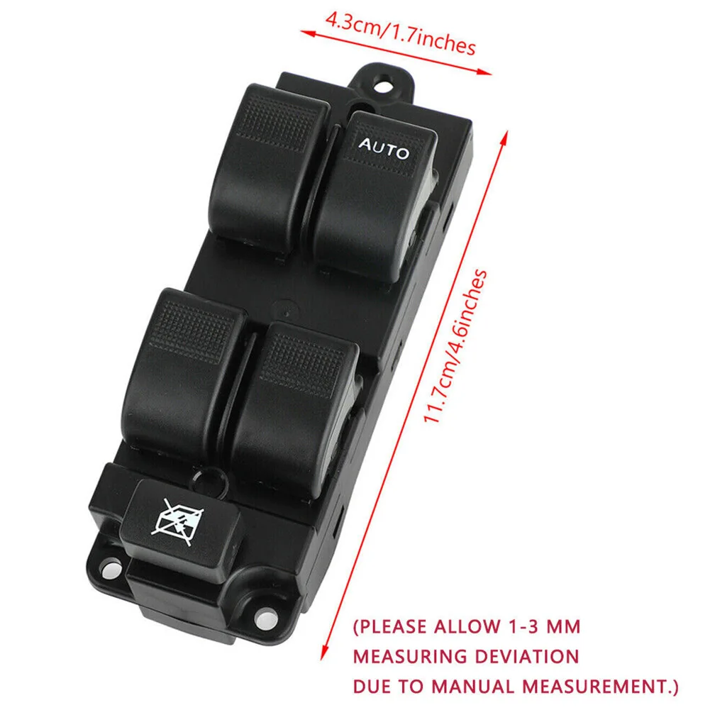 High Quality Glass Switch Power Master UE8D-66-350 Window Control Switch Black Car Accessories Driver Side Lifter
High Quality Glass Switch Power Master UE8D-66-350 Window Control Switch Black Car Accessories Driver Side Lifter
