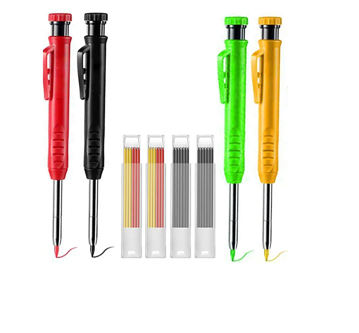 Solid Carpenter Pencil Built-in Sharpener For Deep Hole Mechanical Pencils Solid Wood Pencils With Refill Leads
Solid Carpenter Pencil Built-in Sharpener For Deep Hole Mechanical Pencils Solid Wood Pencils With Refill Leads