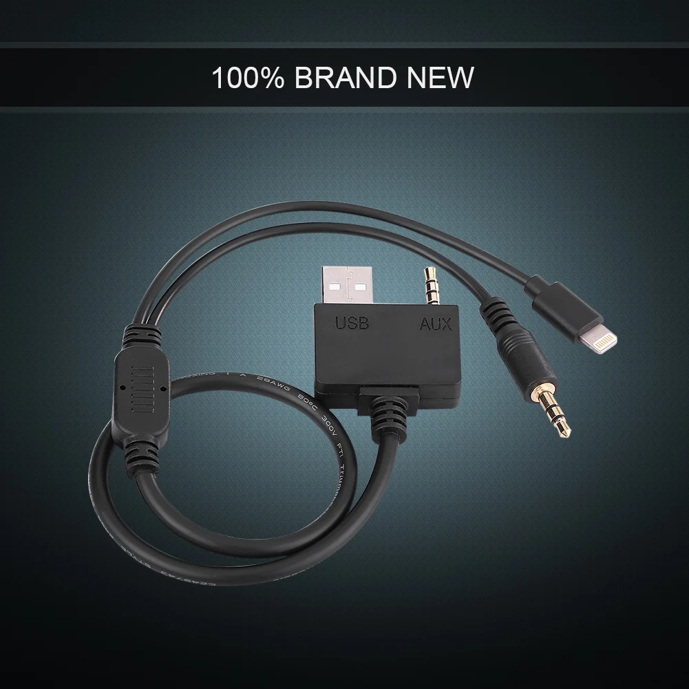 Car Music Interface 8-pin Lightning for iPod iPhone AUX USB Cable for Hyundai Kia
Car Music Interface 8-pin Lightning for iPod iPhone AUX USB Cable for Hyundai Kia