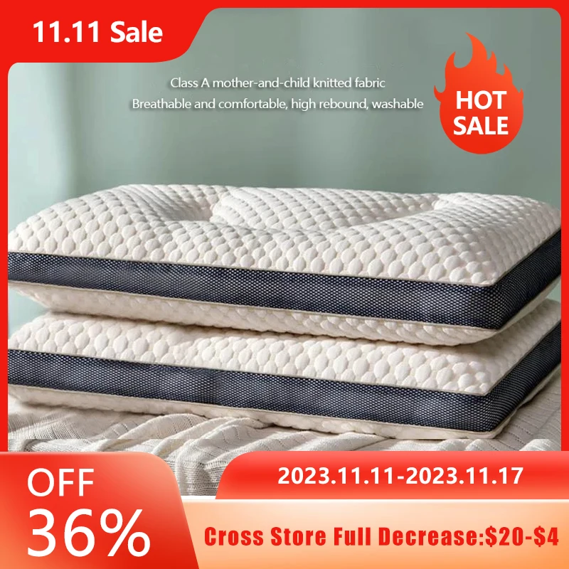 Cervical Orthopedic Neck Pillow Core Cotton Pillow Slow Rebound Soft Memory Sleep Pillow Household Student Dormitory Pillow
Cervical Orthopedic Neck Pillow Core Cotton Pillow Slow Rebound Soft Memory Sleep Pillow Household Student Dormitory Pillow