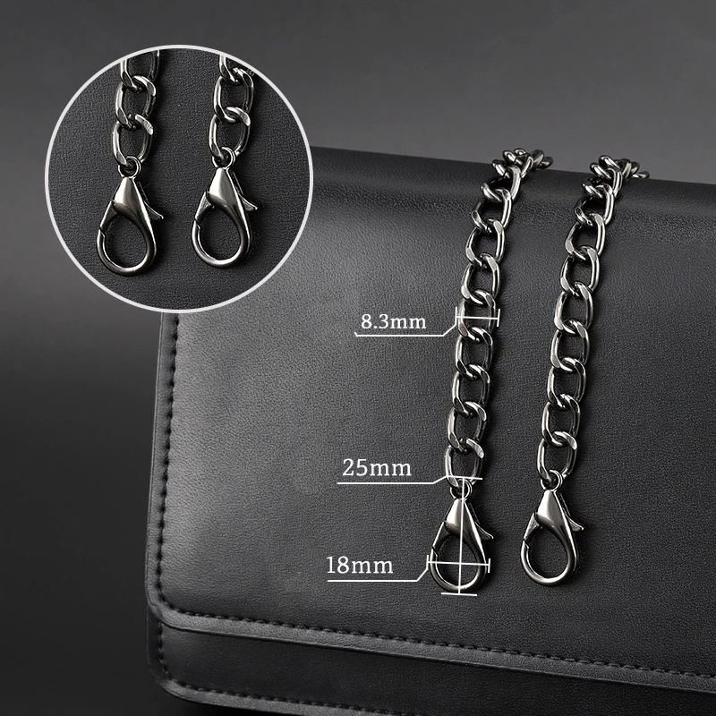 8.3mm Bag Chain Metal Replacement Purse Chian Crossbody Shoulder Bags Strap For Cluth,Women Handbag Handle DIY Accessories
8.3mm Bag Chain Metal Replacement Purse Chian Crossbody Shoulder Bags Strap For Cluth,Women Handbag Handle DIY Accessories