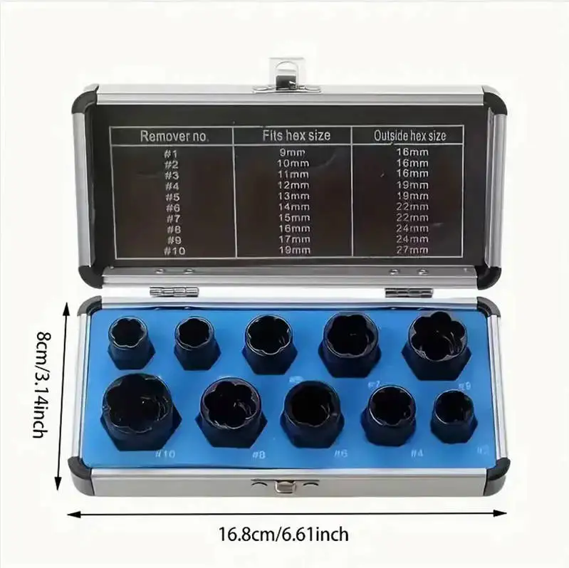 Набор экстракторов болтов NSOUR 10 шт.
Набор экстракторов болтов NSOUR 10 шт.