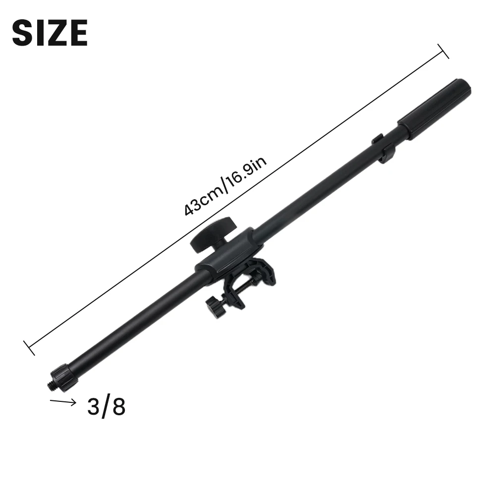 Singing Microphone Stand Arm 43CM 43cm / 17in Adjustable Easy To Install For Various Stands Metal+Plastic
Singing Microphone Stand Arm 43CM 43cm / 17in Adjustable Easy To Install For Various Stands Metal+Plastic