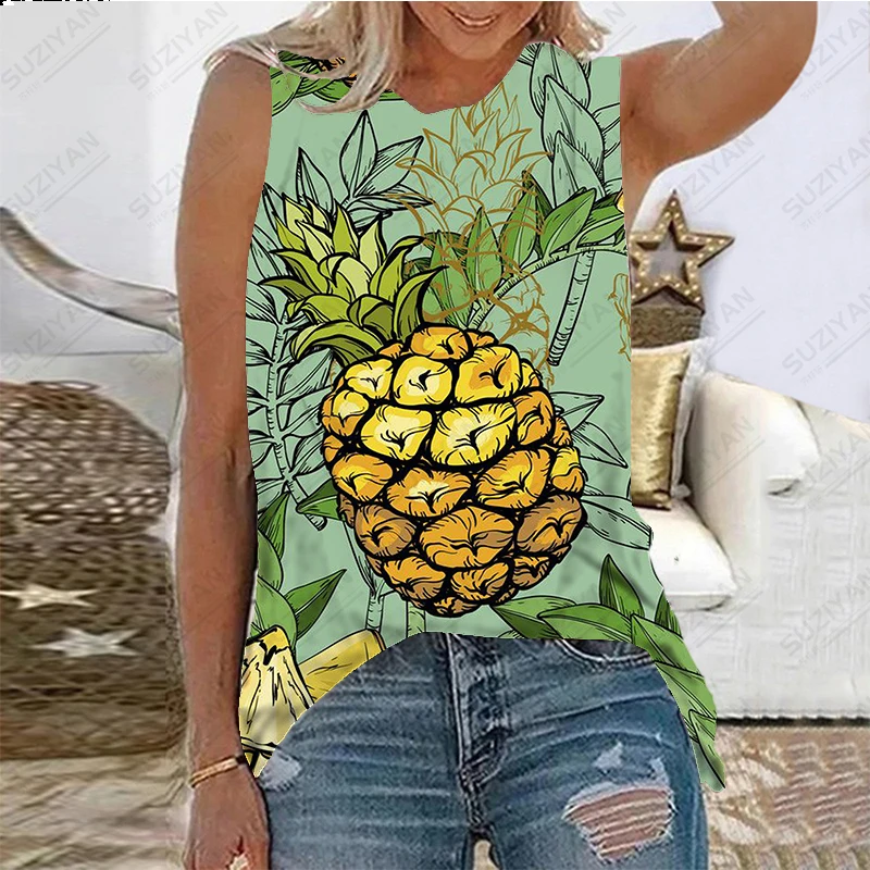 Women's Summer Sleeveless Loose Relaxed Round Neck Pullover Top Daily Hot Sale 3D Printing New Hawaiian Original Style Large
Women's Summer Sleeveless Loose Relaxed Round Neck Pullover Top Daily Hot Sale 3D Printing New Hawaiian Original Style Large
