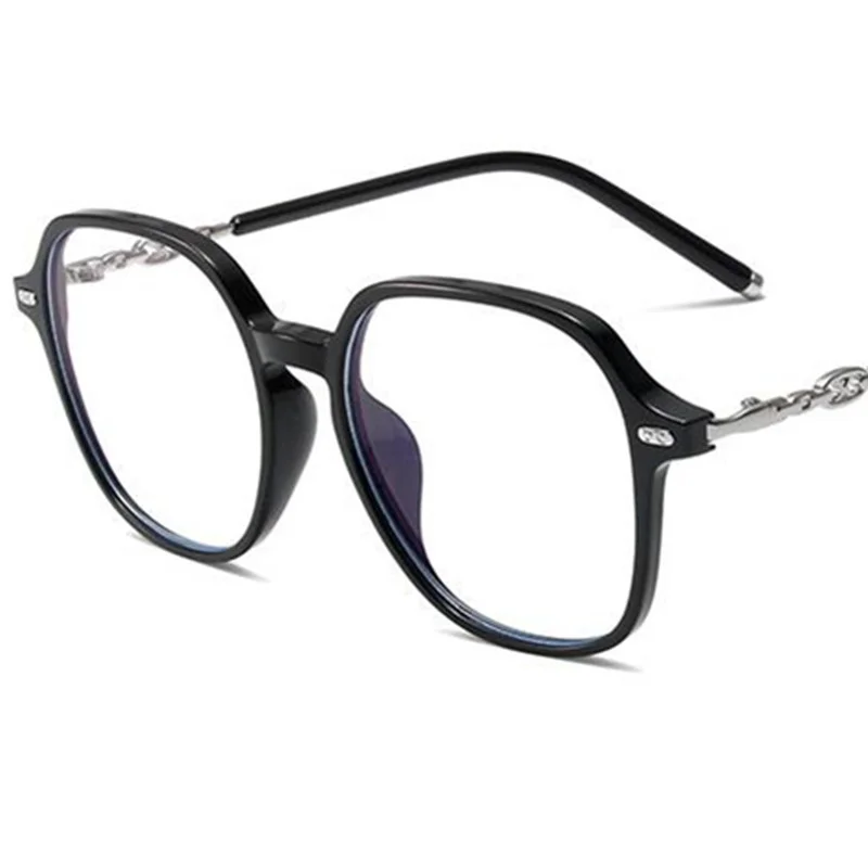 Новинка, женские очки с защитой от синего света, оптические очки TR90, очки с защитой от УФ-лучей, очки оверсайз в оправе, индивидуальные очки с дужками