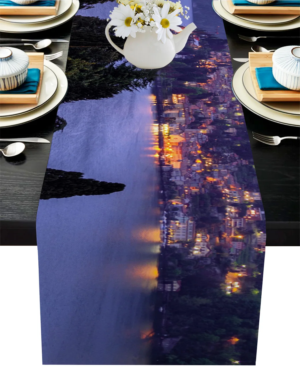 Lake Como Blue Horizon Church Town Table Runner Decoration Home Decor Dinner Table Decoration Table Decor
Lake Como Blue Horizon Church Town Table Runner Decoration Home Decor Dinner Table Decoration Table Decor