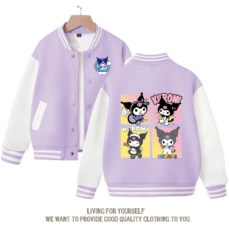 Cute Cartoon Sanrios Boys and Girls Baseball Uniform Kawaii Anime Cinnamoroll Kuromi Kids Sports Coat Casual Tops Jacket Gift
Cute Cartoon Sanrios Boys and Girls Baseball Uniform Kawaii Anime Cinnamoroll Kuromi Kids Sports Coat Casual Tops Jacket Gift
