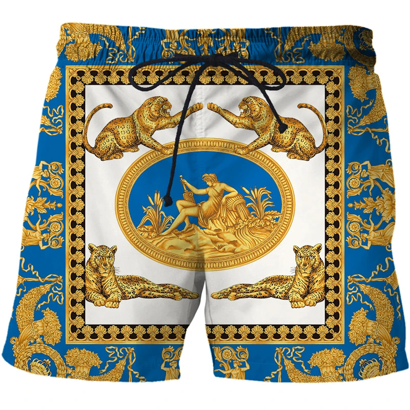 Swimwear trunks for men summer shorts men's High end luxury 3D printing punk street style beach shorts sports casual pants male 
Swimwear trunks for men summer shorts men's High end luxury 3D printing punk street style beach shorts sports casual pants male
