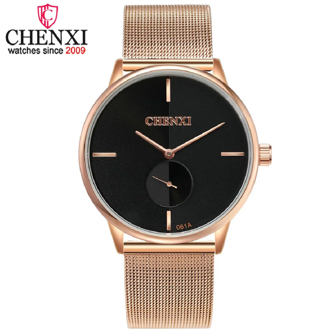 CHENXI Watch Quartz for Men Women Top Luxury Brand Fashion Waterproof Male Clock Casual Stainless Steel Mesh Belt Wristwatch
CHENXI Watch Quartz for Men Women Top Luxury Brand Fashion Waterproof Male Clock Casual Stainless Steel Mesh Belt Wristwatch