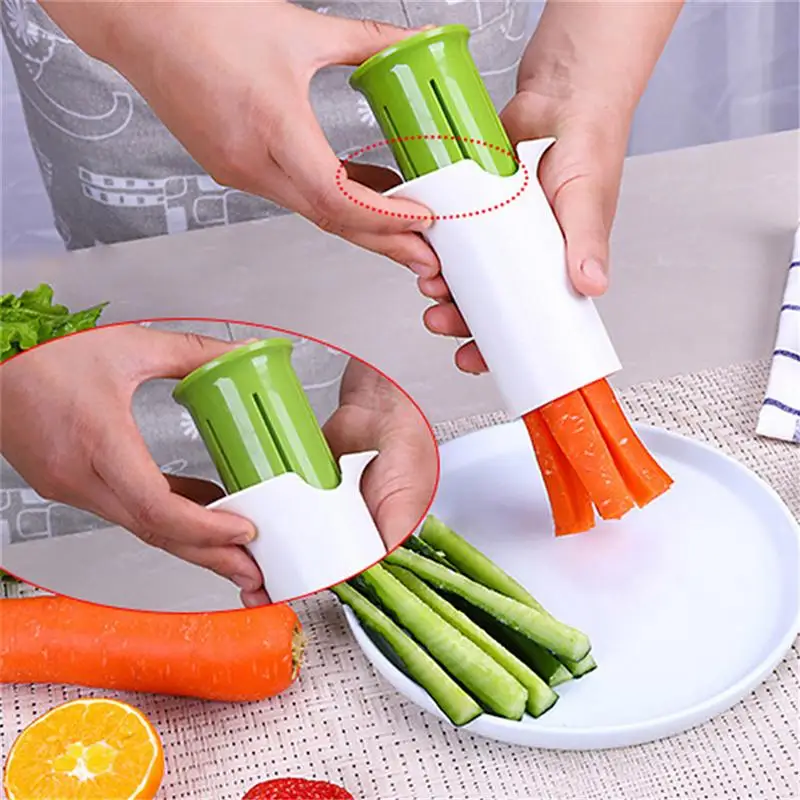 Cucumber Slicer Chopper Vegetable Cutter Fruit Strawberry Corer Carrot Stick Practical Fruit And Vegetable Kitchen Tools
Cucumber Slicer Chopper Vegetable Cutter Fruit Strawberry Corer Carrot Stick Practical Fruit And Vegetable Kitchen Tools