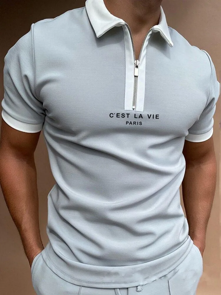 Summer New Hot Sale Men's Polo Shirt Streetwear Printed Casual Short Sleeve Top T Shirt Men's Lapel Zip Polo Shirt S-3XL 
Summer New Hot Sale Men's Polo Shirt Streetwear Printed Casual Short Sleeve Top T Shirt Men's Lapel Zip Polo Shirt S-3XL