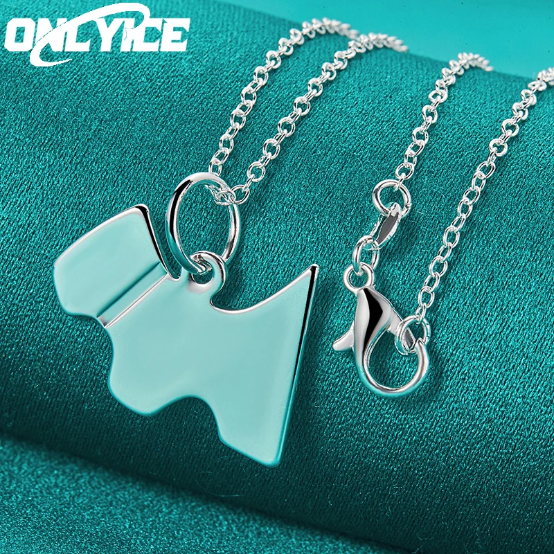 925 Silver New Fine Cute Dog Pendant Necklace 16-30 Inch Chain For Women Man Fashion Luxury Party Wedding Jewelry Christmas Gift
925 Silver New Fine Cute Dog Pendant Necklace 16-30 Inch Chain For Women Man Fashion Luxury Party Wedding Jewelry Christmas Gift