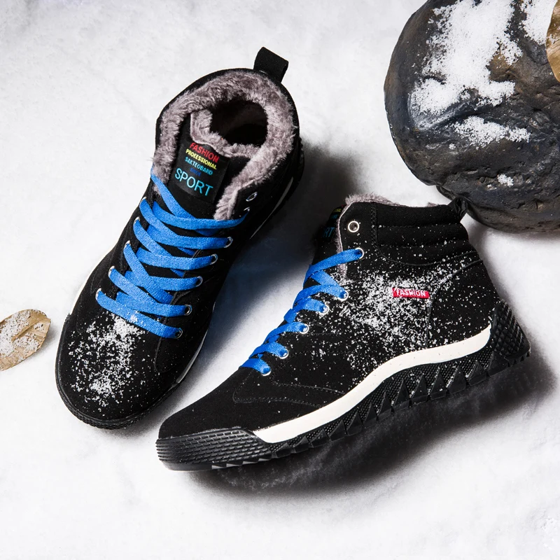 Men's Winter Outdoor high-top cotton shoes High-quality Synthetic Leather Male Casual Shoes Plush Snow Boots Zapatillas Hombre
Men's Winter Outdoor high-top cotton shoes High-quality Synthetic Leather Male Casual Shoes Plush Snow Boots Zapatillas Hombre