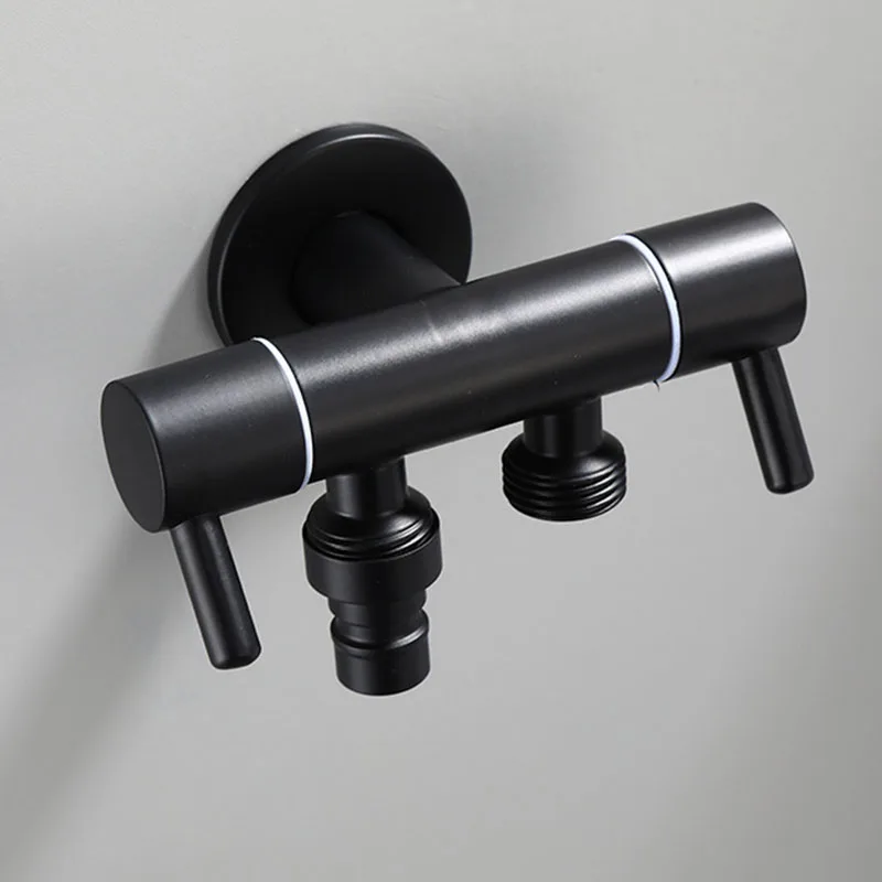 G1/2' Triangle Valve Multi Function Black Stainless Steel Angle Valve Washing Machine Toilet Stop Valve Bathroom Accessories
G1/2' Triangle Valve Multi Function Black Stainless Steel Angle Valve Washing Machine Toilet Stop Valve Bathroom Accessories