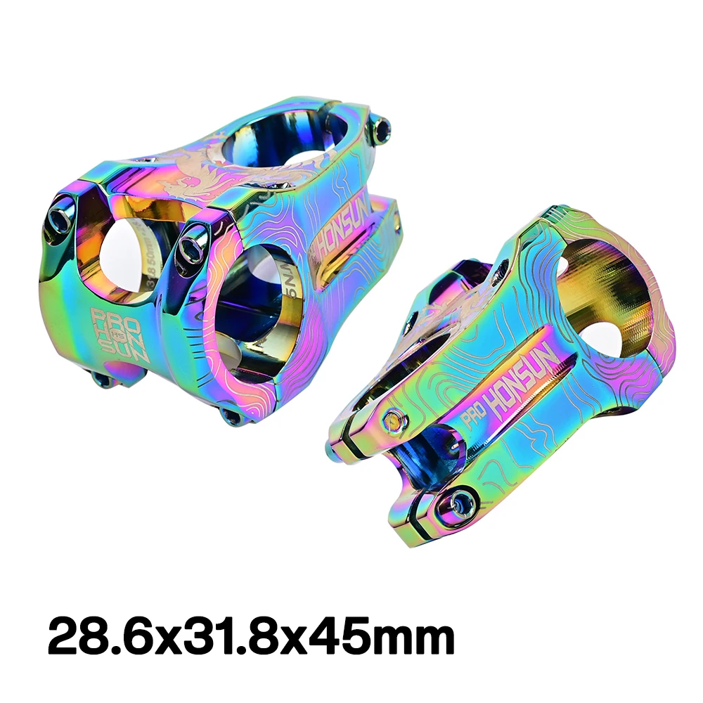 Colored CNC Bicycle Stems 28.6x31.8mm Aluminium Alloy 0 Degree BMX MTB Mountain Bike Handlebar Stem Cycle Accessory 1-1/8" 45mm
Colored CNC Bicycle Stems 28.6x31.8mm Aluminium Alloy 0 Degree BMX MTB Mountain Bike Handlebar Stem Cycle Accessory 1-1/8" 45mm