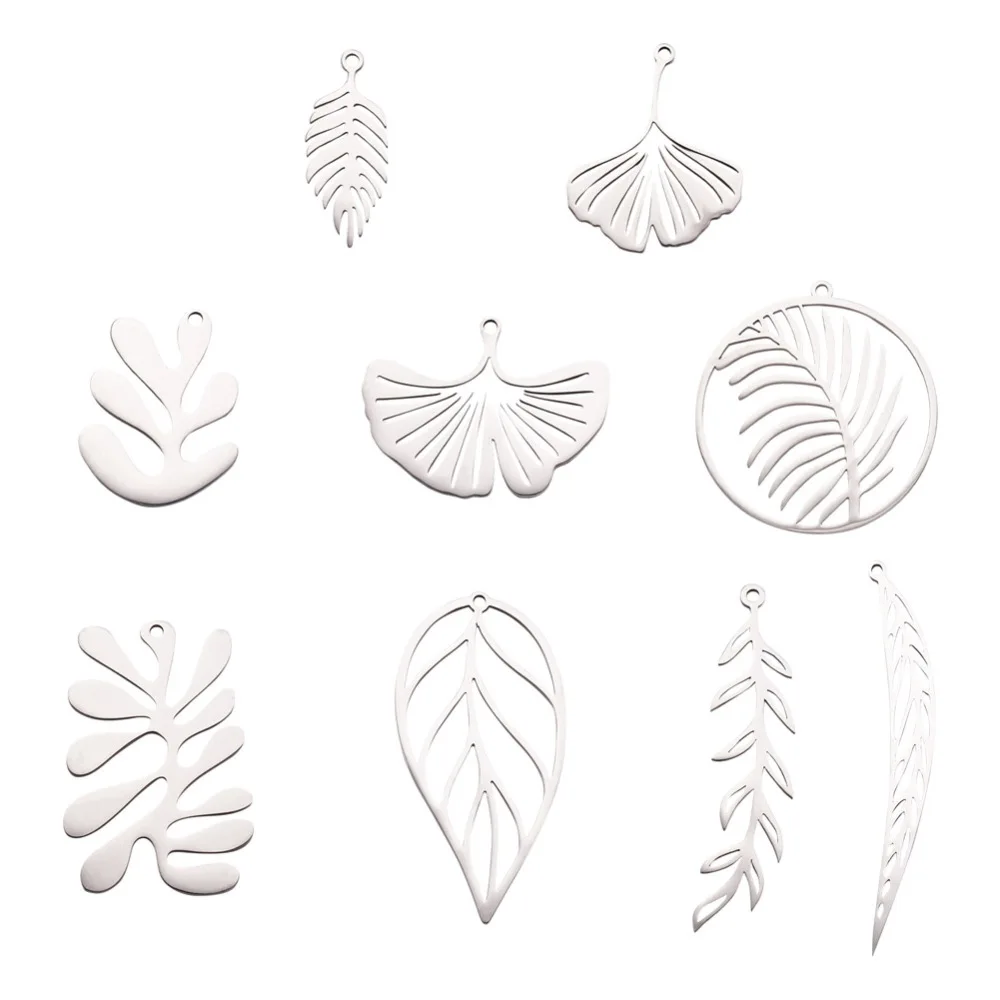 18pcs 201 Stainless Steel Laser Cut Leaf Pendants Mix Shape for jewelry making DIY bracelet necklace earring decor accessories
18pcs 201 Stainless Steel Laser Cut Leaf Pendants Mix Shape for jewelry making DIY bracelet necklace earring decor accessories