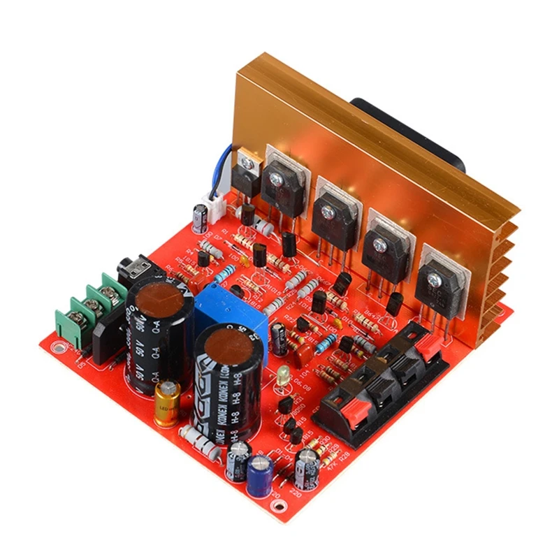 

DX-188 Stereo Power Amplifier Board 180Wx2 High-Power Air Cooled Speaker Sound Preamplifier w/ Fan Dual AC18-26V 2 Channel