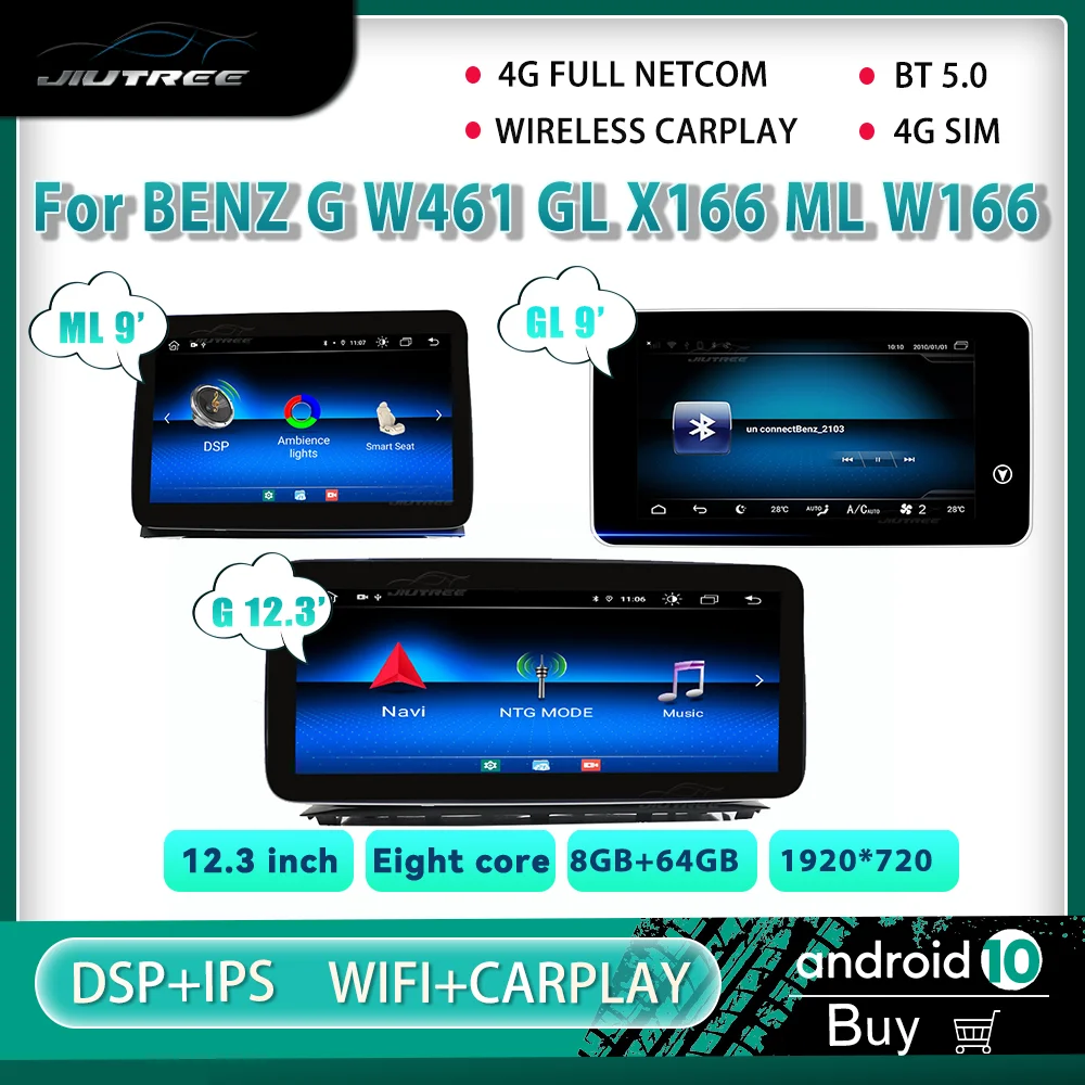 Android Car Radio For Mercedes Benz G Class W461 W463 GL Class X166 ML Class W166 2011-2019 Multimedia Player Auto Navigation
Android Car Radio For Mercedes Benz G Class W461 W463 GL Class X166 ML Class W166 2011-2019 Multimedia Player Auto Navigation