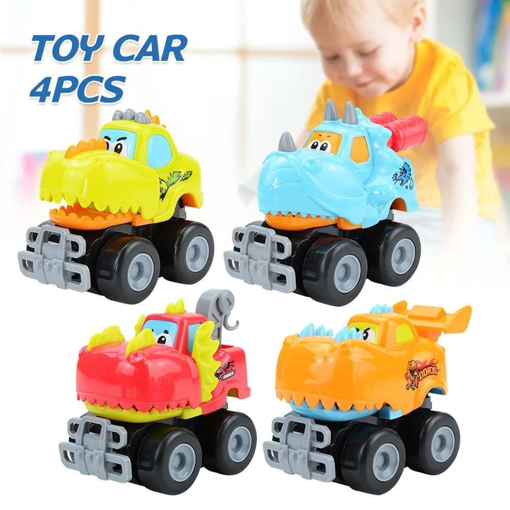 4PCS Cartoon Dinosaur Car Toys Baby Inertia Engineering Vehicle Set Puzzle Toys For Toddler Over 3 Years Old M09
4PCS Cartoon Dinosaur Car Toys Baby Inertia Engineering Vehicle Set Puzzle Toys For Toddler Over 3 Years Old M09