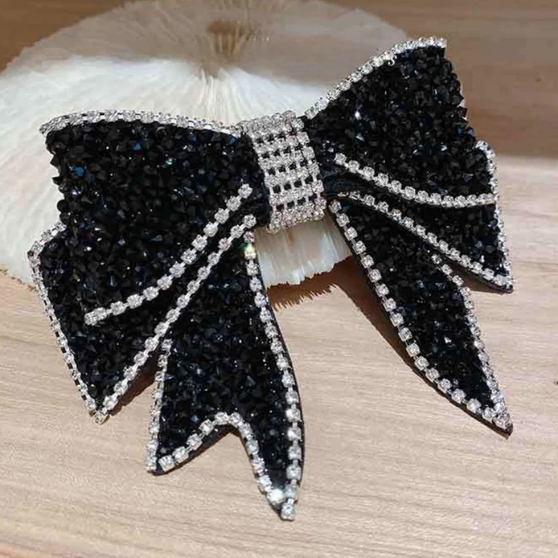 Swarovski Crystal Hair Clip with Bows, Spring Clips - Korean Advanced Sense Hair Accessories
Swarovski Crystal Hair Clip with Bows, Spring Clips - Korean Advanced Sense Hair Accessories