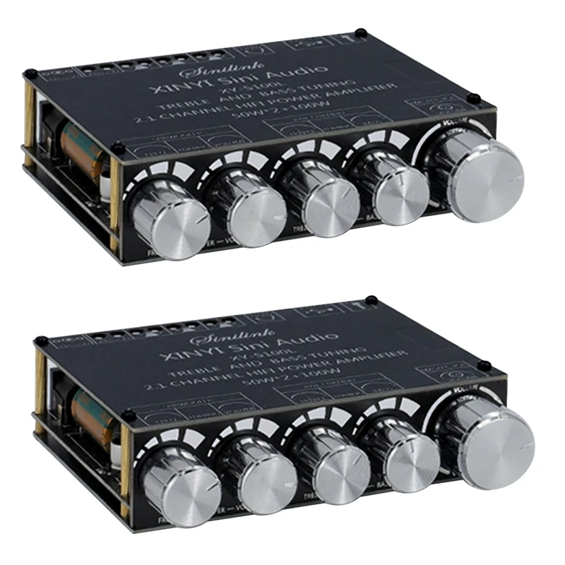 2X Bluetooth 5.0 2.1 Channel Power Audio Stereo Subwoofer Amplifier Board 50WX2+100W Speaker AMP XY-S100L
2X Bluetooth 5.0 2.1 Channel Power Audio Stereo Subwoofer Amplifier Board 50WX2+100W Speaker AMP XY-S100L