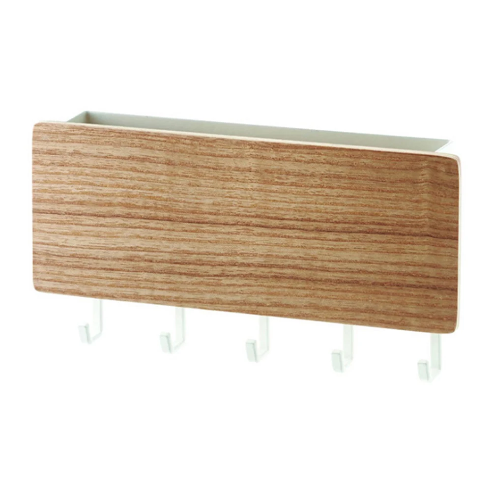 Durable Wooden Wall Mount Key Holder Organizer Elegant Wood Grain Finish 5 Hooks Perfect Entryway Organization Solution
Durable Wooden Wall Mount Key Holder Organizer Elegant Wood Grain Finish 5 Hooks Perfect Entryway Organization Solution
