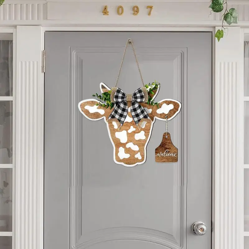 Cow Head Door Sign Welcome Farmhouse Wall Decor For Indoor Outdoor Wooden Cow Head Shaped Garden Supplies Home Decoration
Cow Head Door Sign Welcome Farmhouse Wall Decor For Indoor Outdoor Wooden Cow Head Shaped Garden Supplies Home Decoration
