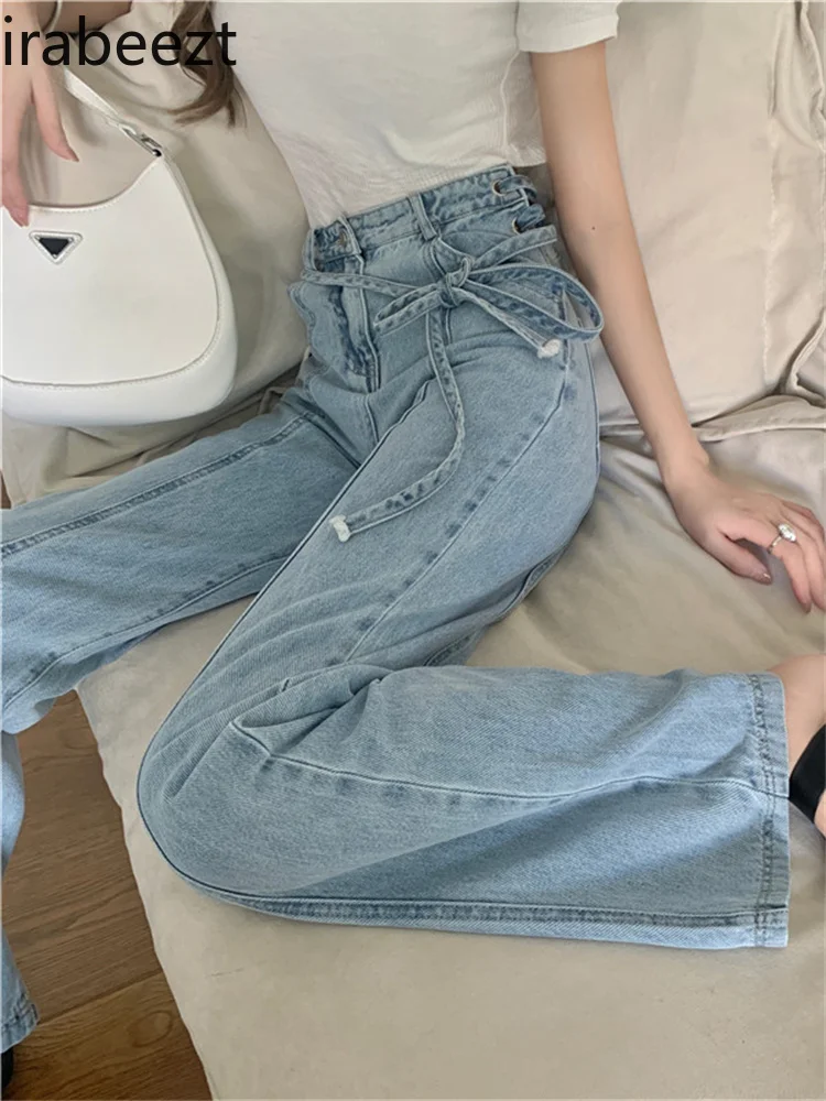 Irabeezt Hot Girl Blue Wide Leg Jeans Pants Slim Jeans Women Summer New Design Niche Bandage High Waist Straight Leg Pants Y2k
Irabeezt Hot Girl Blue Wide Leg Jeans Pants Slim Jeans Women Summer New Design Niche Bandage High Waist Straight Leg Pants Y2k