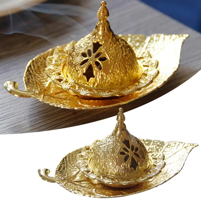 Ramadan Middle East Arab Golden Incense Burner Candle Holder Metal Star And Moon Shape Incense Holder Dual Simple Aroma Diffuser
Ramadan Middle East Arab Golden Incense Burner Candle Holder Metal Star And Moon Shape Incense Holder Dual Simple Aroma Diffuser