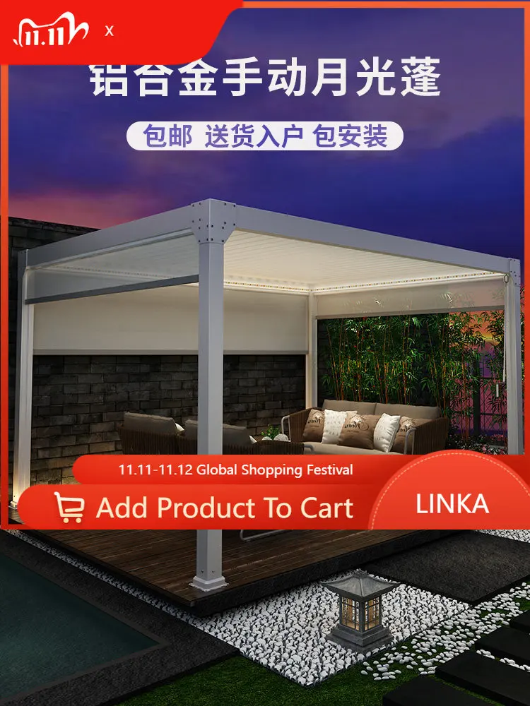 Outdoor sun room aluminum alloy sunshade villa courtyard windproof courtyard high-end villa luxury electric sunshade
Outdoor sun room aluminum alloy sunshade villa courtyard windproof courtyard high-end villa luxury electric sunshade