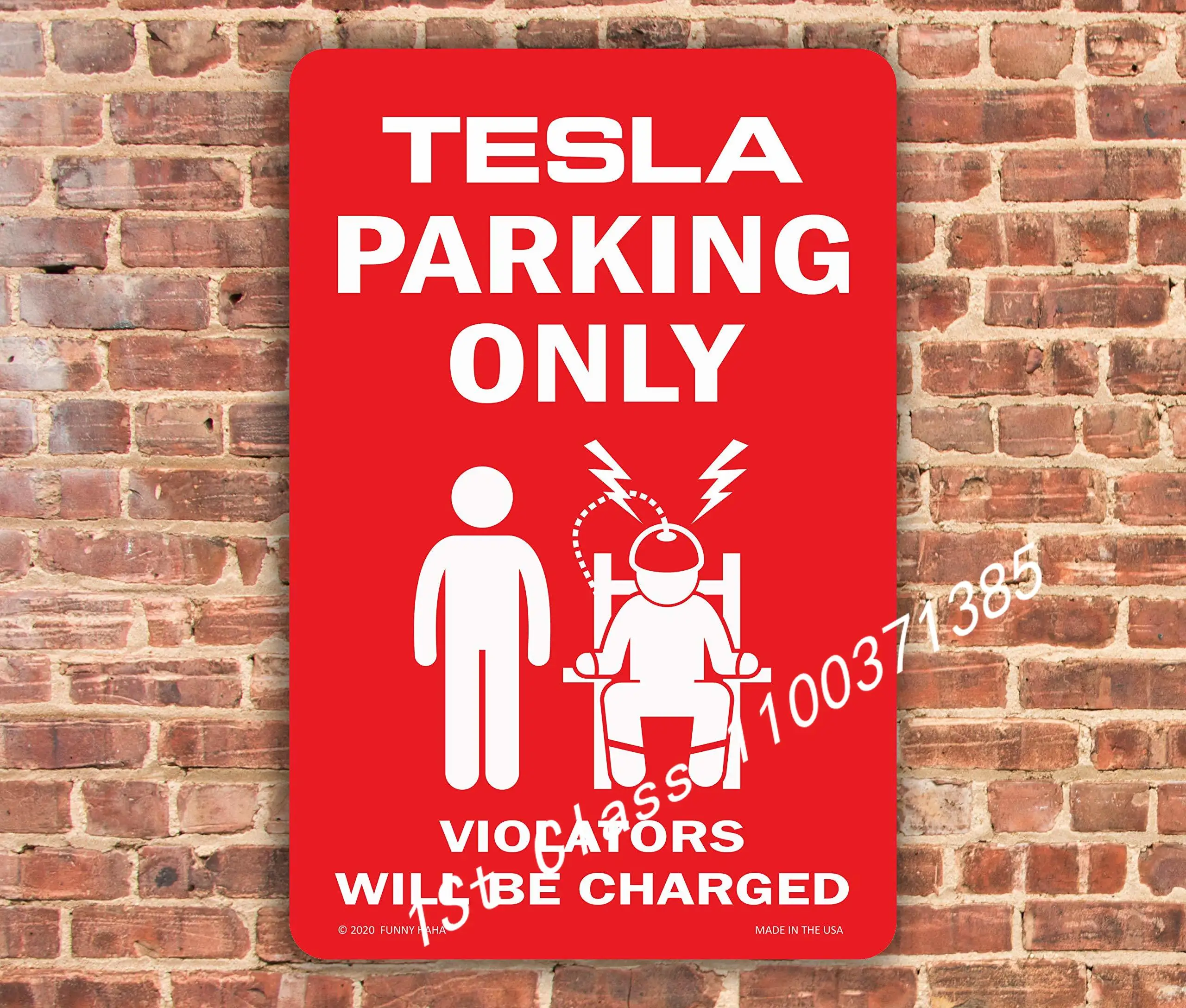 

Металлический жестяной знак, только парковка Тесла заряжена! Забавный металлический знак, алюминиевый знак, Настенный декор, металлический...