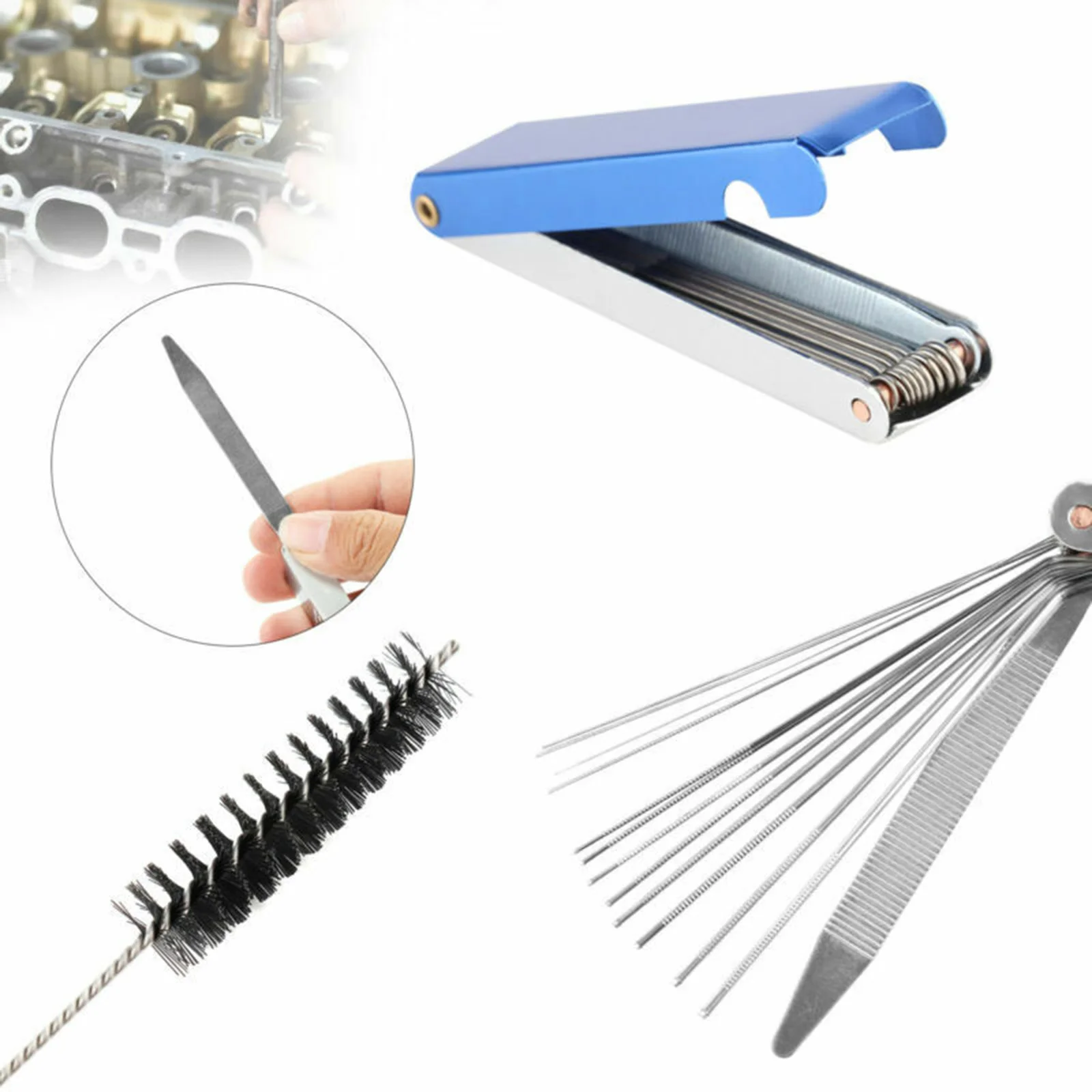 29pcs Carb Jet Cleaning Tool Carburetor Wire Cleaner Kit For Motorcycle ATV Parts 304 Stainless Steel And Nylon Bristles
29pcs Carb Jet Cleaning Tool Carburetor Wire Cleaner Kit For Motorcycle ATV Parts 304 Stainless Steel And Nylon Bristles