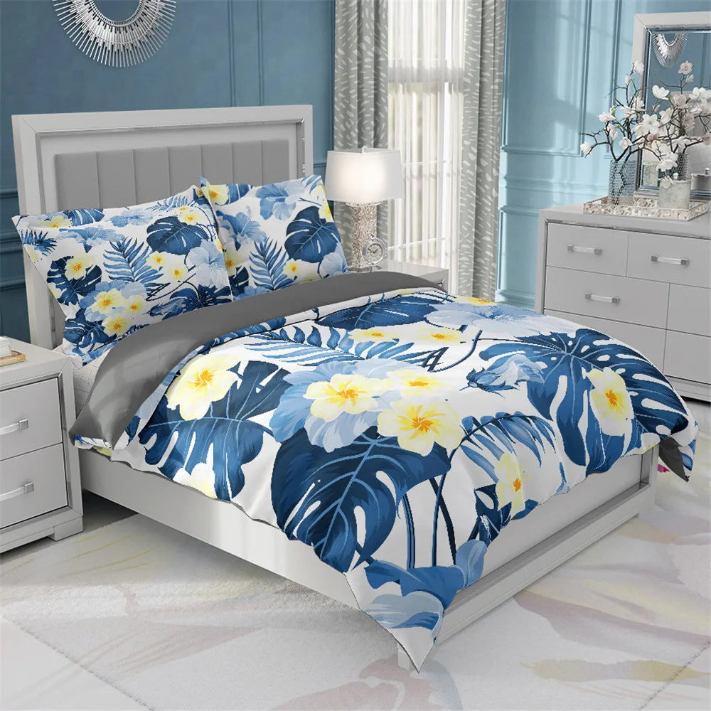Tropical Flower Print Duvet Cover with Pillowcase Plant Bedding Set Blossom Floral Quilt Cover Queen King Home Textile Bed Set
Tropical Flower Print Duvet Cover with Pillowcase Plant Bedding Set Blossom Floral Quilt Cover Queen King Home Textile Bed Set