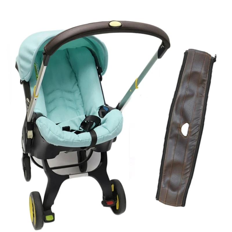 

Защитный чехол для ручки детской коляски, аксессуары для коляски, защитный чехол из искусственной кожи, легкий и удобный в установке
