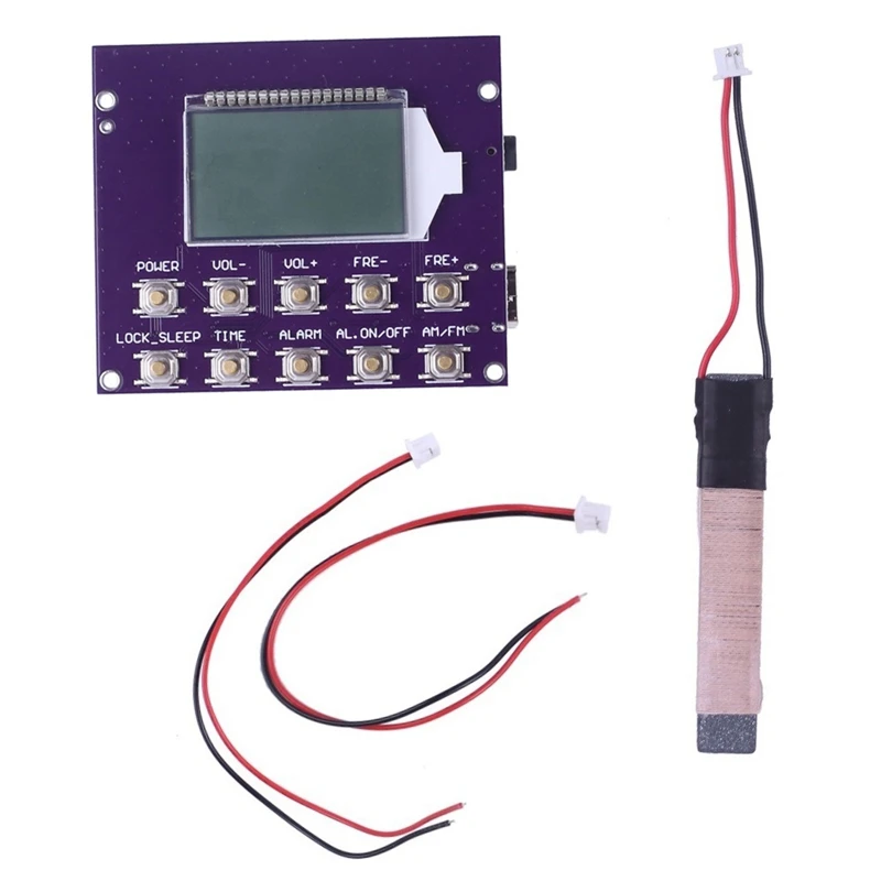 FM MW SW Wireless Radio Receiver Module DC 3.7V Clock LED Display 87-108Mhz Frequency Modulation
FM MW SW Wireless Radio Receiver Module DC 3.7V Clock LED Display 87-108Mhz Frequency Modulation