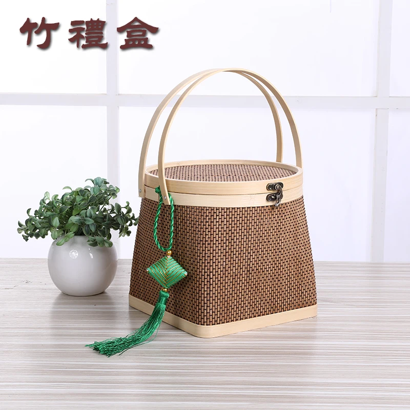 Bamboo Woven High-Grade Zongzi Outer Packaging Empty Gift Box Dragon Boat Festival Gift Box Customizable Portable Company Hotel
Bamboo Woven High-Grade Zongzi Outer Packaging Empty Gift Box Dragon Boat Festival Gift Box Customizable Portable Company Hotel