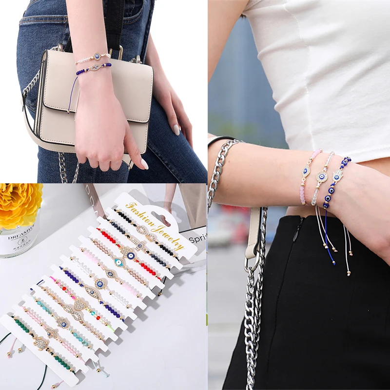 12pcs/Set Turkish Evil Eye Bracelets Set Red String Anklets Handmade Protection Amulet Gift For Women Men Lucky Wish Jewelry
12pcs/Set Turkish Evil Eye Bracelets Set Red String Anklets Handmade Protection Amulet Gift For Women Men Lucky Wish Jewelry