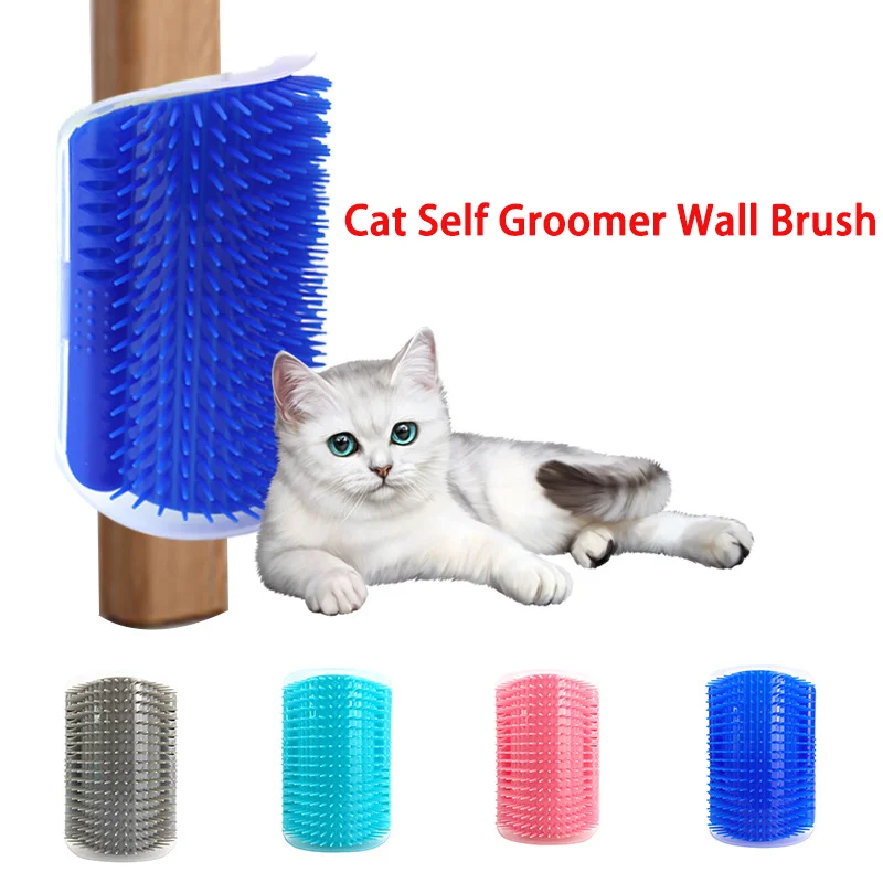 

Pet cat Self Groomer Grooming Tool Hair Removal Brush Comb for Dogs Cats Hair Shedding Trimming Cat Massage Device with catnip