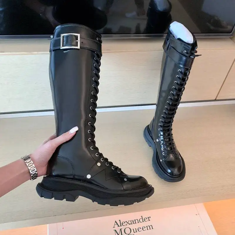 Women Knight Boots PU Solid Color Warm Waterproof Non Slip Bandage Side Zipper Waterproof Thick Soled Women High Boots Shoes
Women Knight Boots PU Solid Color Warm Waterproof Non Slip Bandage Side Zipper Waterproof Thick Soled Women High Boots Shoes