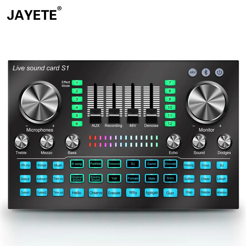 USB S1 recording Sound Card External Smart Professional Connect Phone Tablet Live Show With Audio Interface OTG Soundcard
USB S1 recording Sound Card External Smart Professional Connect Phone Tablet Live Show With Audio Interface OTG Soundcard