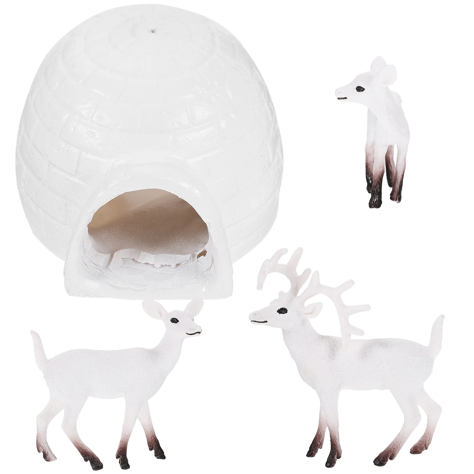 1 Set Small Polar Animals Figurines Realistic Animal Figures Plastic Deer Cognition Model
1 Set Small Polar Animals Figurines Realistic Animal Figures Plastic Deer Cognition Model