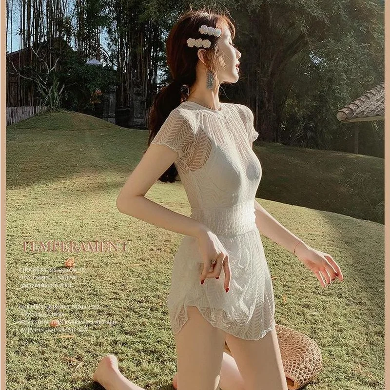 Mesh Sexy Bathing Suit Women Cover Belly Slim One-piece Summer Swimsuit Fairy Long-sleeved Hot Spring Swimsuit
Mesh Sexy Bathing Suit Women Cover Belly Slim One-piece Summer Swimsuit Fairy Long-sleeved Hot Spring Swimsuit