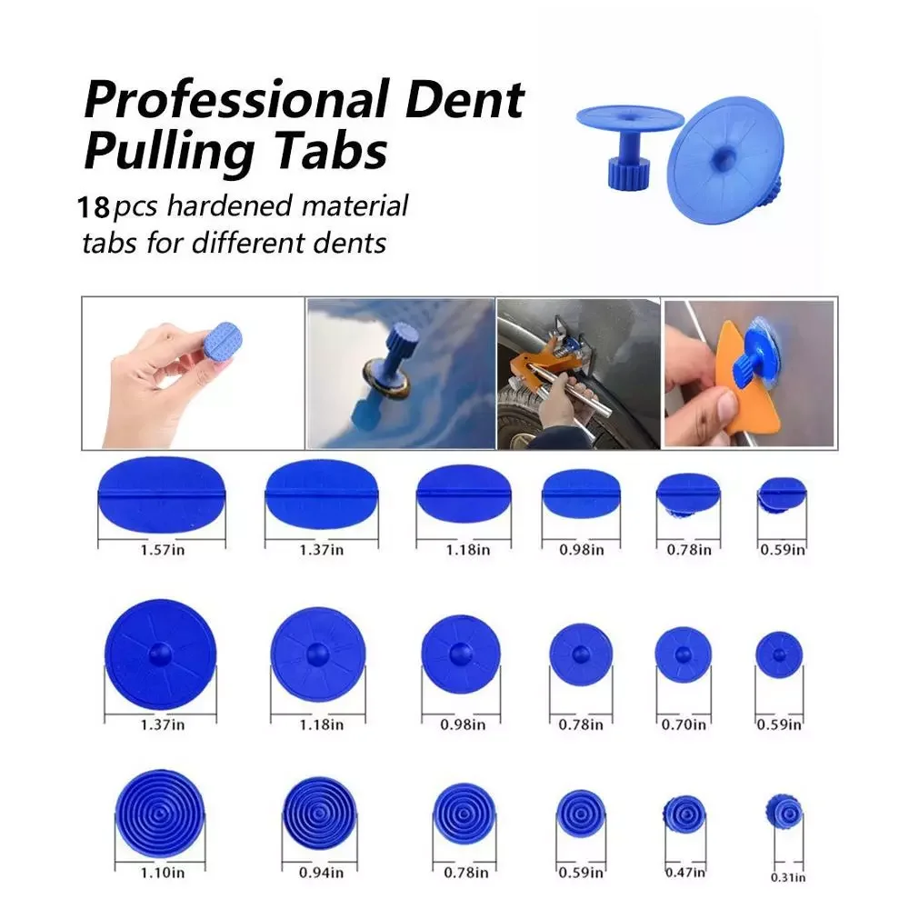AUTO PARTS 120pcs Glue Pulling Tabs Car Body Dent Removal Pulling Tabs Paintless Dent Repair Tools Glue Puller Tabs Set
AUTO PARTS 120pcs Glue Pulling Tabs Car Body Dent Removal Pulling Tabs Paintless Dent Repair Tools Glue Puller Tabs Set