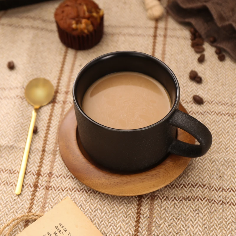 European Creative Ceramic Black Cup Coffee Porcelain Teacup and Saucer Vintage Mug Reusable Taza Espresso Cup Set Coffee Cup
European Creative Ceramic Black Cup Coffee Porcelain Teacup and Saucer Vintage Mug Reusable Taza Espresso Cup Set Coffee Cup
