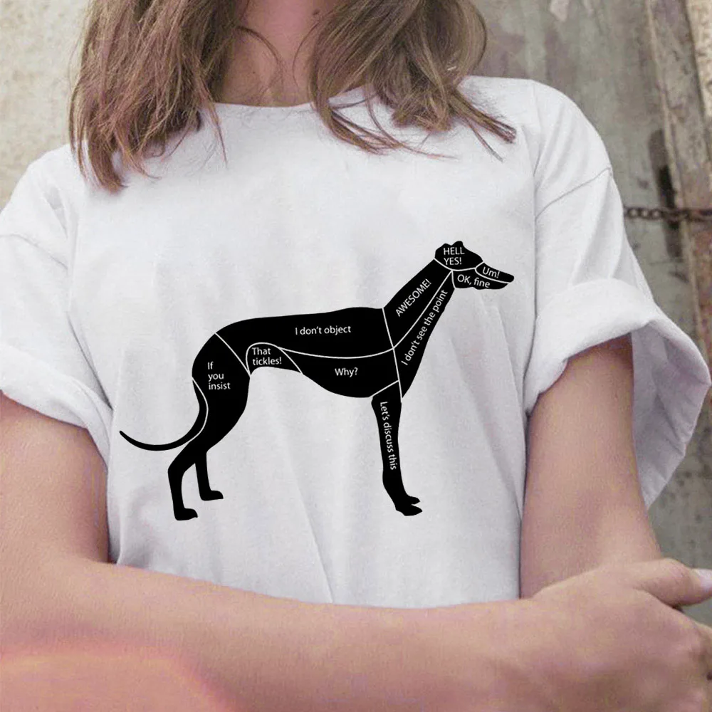 Summer New Dog Printed T-shirt for Women Short Sleeve Greyhound Dog Minimalist Quotes Print Women's Anime Cartoon Ladies T shirt
Summer New Dog Printed T-shirt for Women Short Sleeve Greyhound Dog Minimalist Quotes Print Women's Anime Cartoon Ladies T shirt
